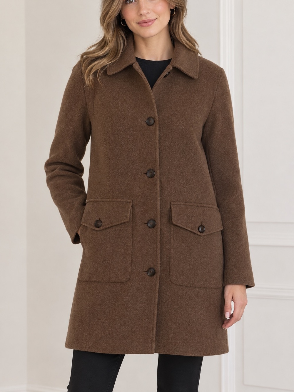 THEORY wool/cashmere blend coat